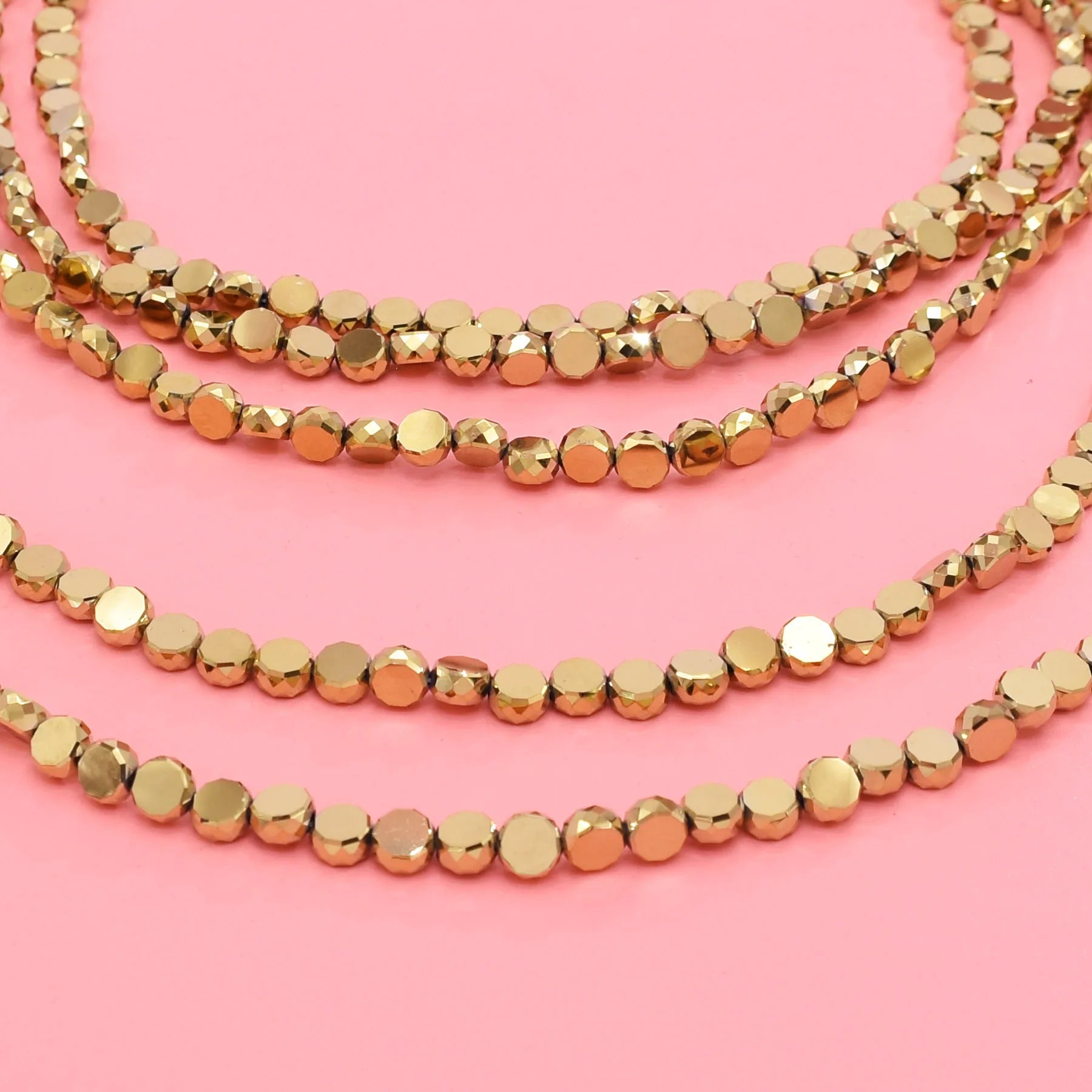 European trend fashion Gold Plated multi-layer chain necklace women accessories